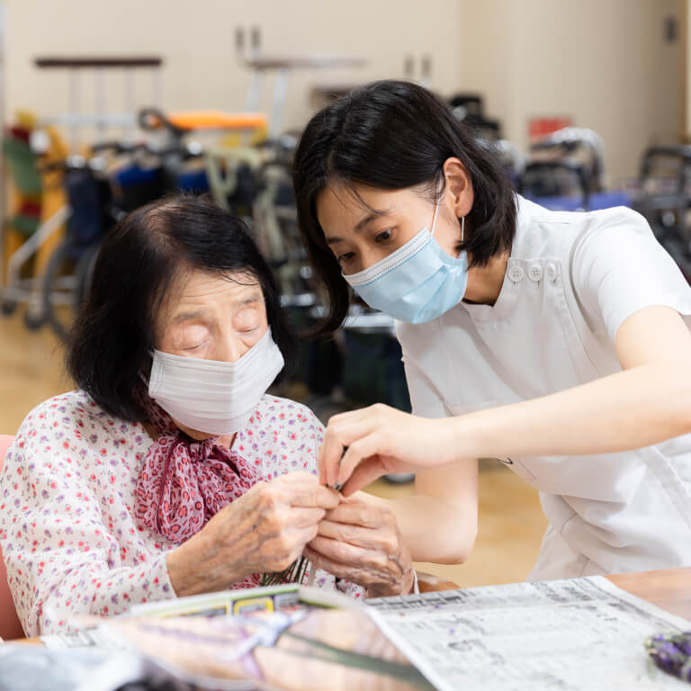 施設利用者の様子